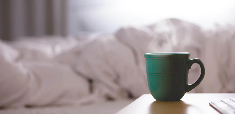 morning-coffee-on-bedside-table