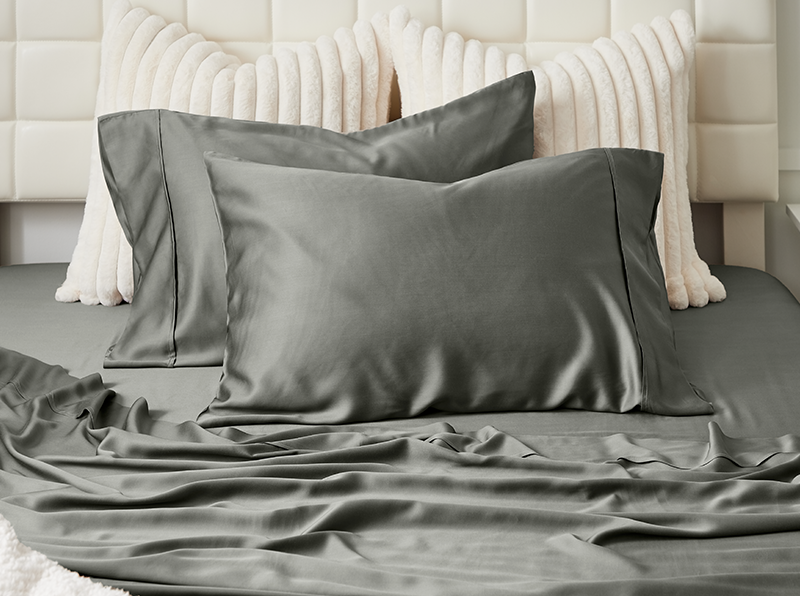 Grey bamboo pillowcases